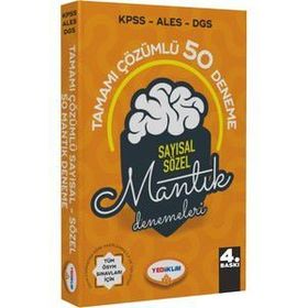 2020 KPSS ALES DGS Sayısal Sözel Mantık Tamamı Çözümlü 50 Deneme Yediiklim Yayınları