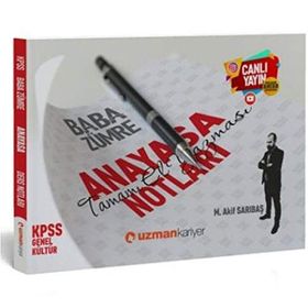 2020 KPSS Baba Zümre Anayasa Notları