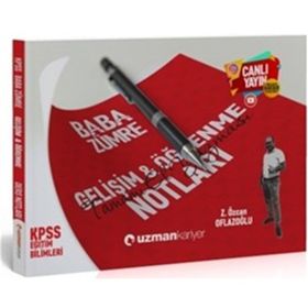 2020 KPSS Baba Zümre Gelişim & Öğrenme Notları Uzman Kariyer Yayınları