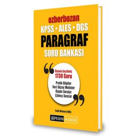 2020 KPSS DGS ALES Ezberbozan Paragraf Soru Bankası Pegem Yayın