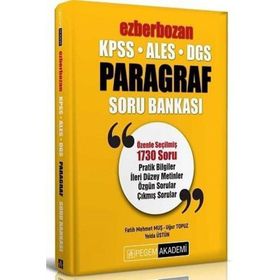 2020 KPSS DGS ALES Ezberbozan Paragraf Soru Bankası Pegem Yayın