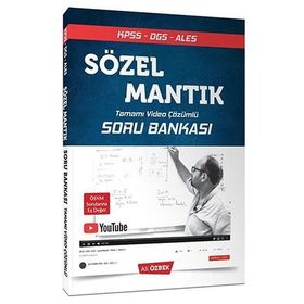 2020 KPSS DGS ALES Sözel Mantık Soru Bankası Video Çözümlü - Ali Özbek