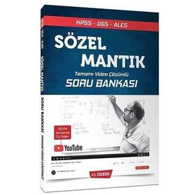 2020 KPSS DGS ALES Sözel Mantık Soru Bankası Video Çözümlü - Ali Özbek
