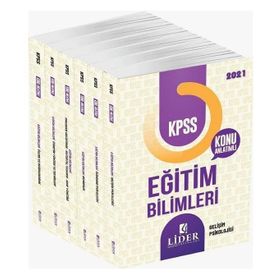 2020 Kpss Eğitim Bilimleri Konu Anlatımlı Modüler Set Lider Yayınları