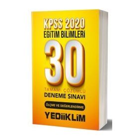 2020 KPSS Eğitim Bilimleri Ölçme ve Değerlendirme 30 lu Tamamı Çözümlü Deneme Sınavı - Yediiklim Yayınları