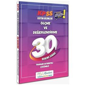 2020 KPSS Eğitim Bilimleri Ölçme ve Değerlendirme 30 lu Tamamı Çözümlü Deneme Sınavı - Yediiklim Yayınları