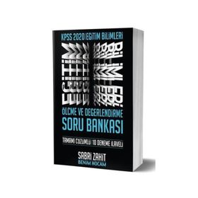 2020 KPSS Eğitim Bilimleri Ölçme ve Değerlendirme Soru Bankası Benim Hocam Yayınları