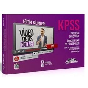 2020 KPSS Eğitim Bilimleri Program Geliştirme Konu Öğretimi İsem Yayınları