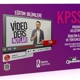 2020 KPSS Eğitim Bilimleri Program Geliştirme Konu Öğretimi İsem Yayınları