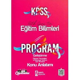 2020 KPSS Eğitim Bilimleri Program Geliştirme Konu Öğretimi İsem Yayınları