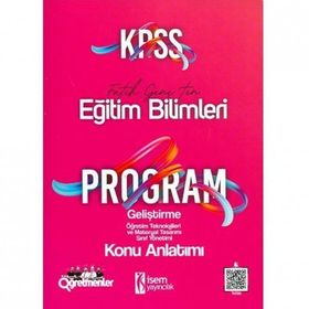 2020 KPSS Eğitim Bilimleri Program Geliştirme Konu Öğretimi İsem Yayınları