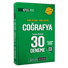 2020 Kpss Genel Yetenek Genel Kültür Coğrafya 30 Deneme Pegem Yayınları