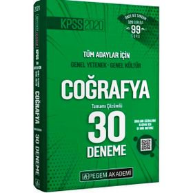 2020 Kpss Genel Yetenek Genel Kültür Coğrafya 30 Deneme Pegem Yayınları