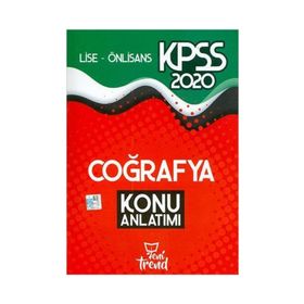 2020 KPSS Lise Önlisans Genel Yetenek Genel Kültür Coğrafya Konu Anlatımı - Yeni Trend Yayınları