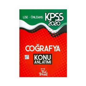 2020 KPSS Lise Önlisans Genel Yetenek Genel Kültür Coğrafya Konu Anlatımı - Yeni Trend Yayınları