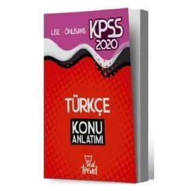 2020 KPSS Lise Önlisans Genel Yetenek Genel Kültür Türkçe Sözel Mantık Konu Anlatımı - Yeni Trend Yayınları