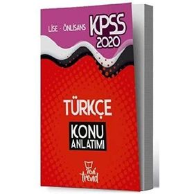 2020 KPSS Lise Önlisans Genel Yetenek Genel Kültür Türkçe Sözel Mantık Konu Anlatımı - Yeni Trend Yayınları