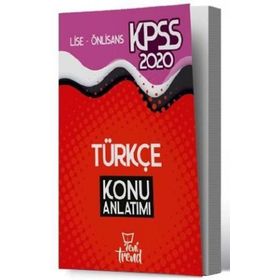 2020 KPSS Lise Önlisans Genel Yetenek Genel Kültür Türkçe Sözel Mantık Konu Anlatımı - Yeni Trend Yayınları