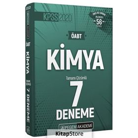 2020 KPSS ÖABT Kimya Tamamı Çözümlü 7 Deneme Kollektif Pegem Akademi Yayıncılık