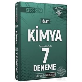 2020 KPSS ÖABT Kimya Tamamı Çözümlü 7 Deneme Kollektif Pegem Akademi Yayıncılık