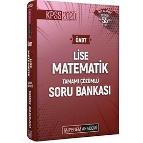 2020 Kpss Öabt Lise Matematik Tamamı Çözümlü Soru Bankası-Pegem Yayınları