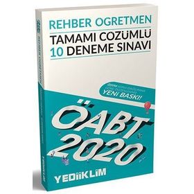 2020 KPSS ÖABT Rehber Öğretmen Tamamı Çözümlü 10 Deneme Sınavı Yediiklim Yayınları