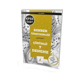 2020 KPSS ÖABT Rehber Öğretmenliği 7 Çözümlü Deneme Arzu Seçgin Pelikan Tıp Teknik Yayınları