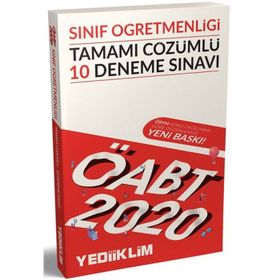 2020 KPSS ÖABT Sınıf Öğretmenliği Tamamı Çözümlü 10 Deneme Sınavı Yediiklim Yayınları
