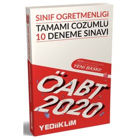 2020 KPSS ÖABT Sınıf Öğretmenliği Tamamı Çözümlü 10 Deneme Sınavı Yediiklim Yayınları