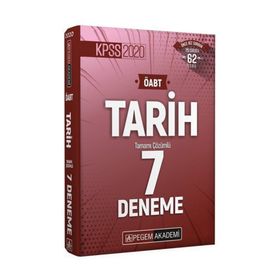 2020 KPSS ÖABT Tarih Tamamı Çözümlü 7 Deneme Kollektif Pegem Akademi Yayıncılık