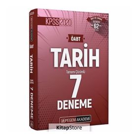2020 KPSS ÖABT Tarih Tamamı Çözümlü 7 Deneme Kollektif Pegem Akademi Yayıncılık