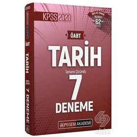 2020 KPSS ÖABT Tarih Tamamı Çözümlü 7 Deneme Kollektif Pegem Akademi Yayıncılık