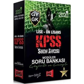2020 KPSS Soru Avcısı Lise - Ön Lisans Genel Yetenek - Genel Kültür Çözümlü ve Cevaplı Modüler Soru Bankası - Yargı Yayınları