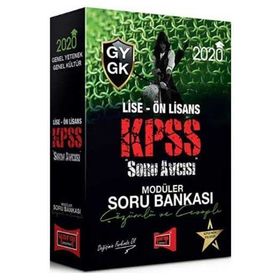2020 KPSS Soru Avcısı Lise - Ön Lisans Genel Yetenek - Genel Kültür Çözümlü ve Cevaplı Modüler Soru Bankası - Yargı Yayınları