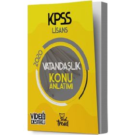 2020 KPSS Vatandaşlık Konu Anlatımlı - Yeni Trend Yayınları