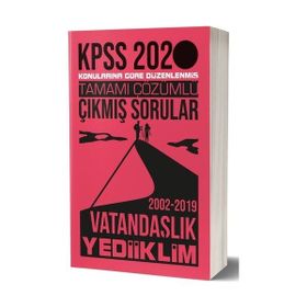 2020 KPSS Vatandaşlık Tamamı Çözümlü Konulara Göre Çıkmış Sorular Yediiklim Yayınları