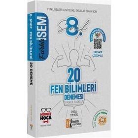 2020 Lgs Farklı İsem 8. Sınıf Fen Bilgisi 20'li Sarmal Deneme-İsem Yayıncılık