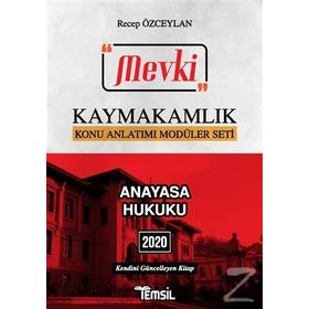 2020 MEVKİ Kaymakamlık Anayasa Hukuku Konu Anlatımı Temsil