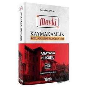 2020 MEVKİ Kaymakamlık Anayasa Hukuku Konu Anlatımı Temsil