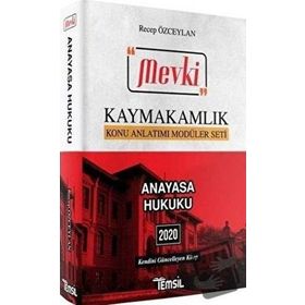 2020 MEVKİ Kaymakamlık Anayasa Hukuku Konu Anlatımı Temsil
