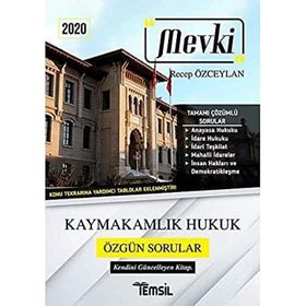 2020 Mevki Kaymakamlık Hukuk Özgün Sorular - Recep Özceylan - Temsil Yayınları
