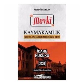 2020 MEVKİ Kaymakamlık İdare Hukuku Konu Anlatımı - Temsil Yayınları