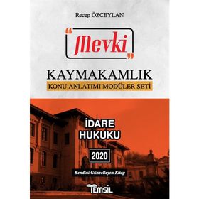 2020 MEVKİ Kaymakamlık İdare Hukuku Konu Anlatımı - Temsil Yayınları