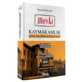 2020 MEVKİ Kaymakamlık Türkiye nin İdari Yapısı ve Türkiye de Mahalli İdareler Konu Anlatımı - Temsil Yayınları