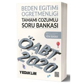 2020 ÖABT Beden Eğitimi Öğretmenliği Tamamı Çözümlü Soru Bankası Yediiklim Yayınları
