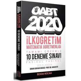 2020 ÖABT İlköğretim Matematik Öğretmenliği Tamamı Çözümlü 10 Fasikül Deneme-Benim Hocam Yayınları