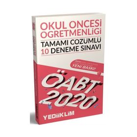 2020 ÖABT Okul Öncesi Öğretmenliği Tamamı Çözümlü 10 Deneme Sınavı Yediiklim Yayınları