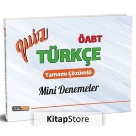 2020 ÖABT Türkçe Quiz Mini Deneme Sınavları Çözümlü Kollektif Kariyer Meslek Yayıncılık