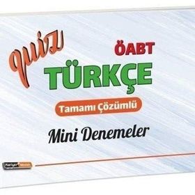 2020 ÖABT Türkçe Quiz Mini Deneme Sınavları Çözümlü Kollektif Kariyer Meslek Yayıncılık