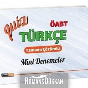 2020 ÖABT Türkçe Quiz Mini Deneme Sınavları Çözümlü Kollektif Kariyer Meslek Yayıncılık